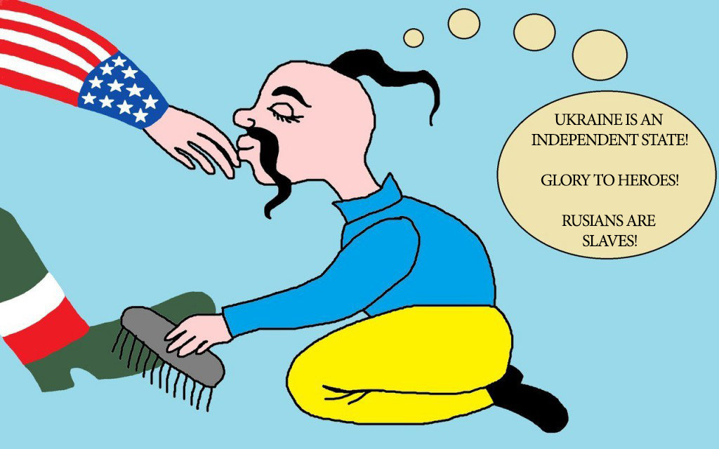Click to enlarge Ukraine propaganda neo NAzi slaves