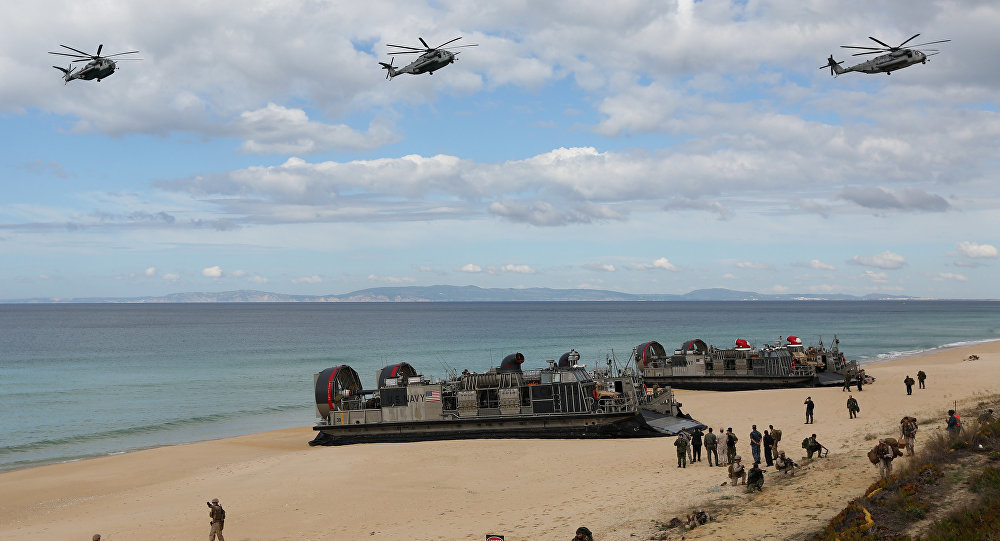 Click to enlarge US Trident military exercises