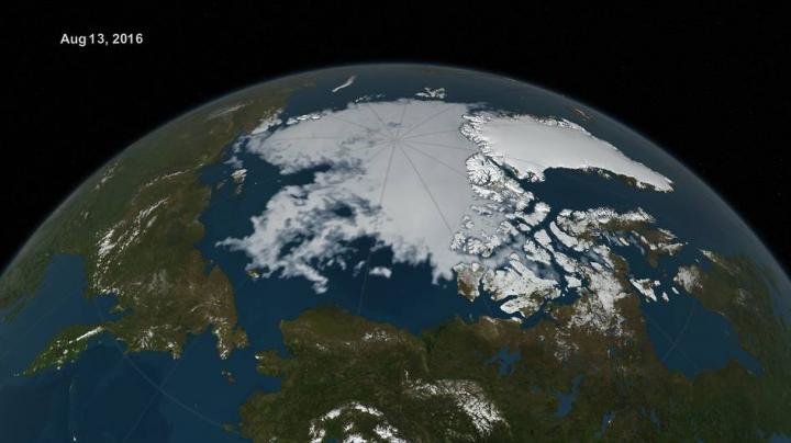 Artic sea ice extent