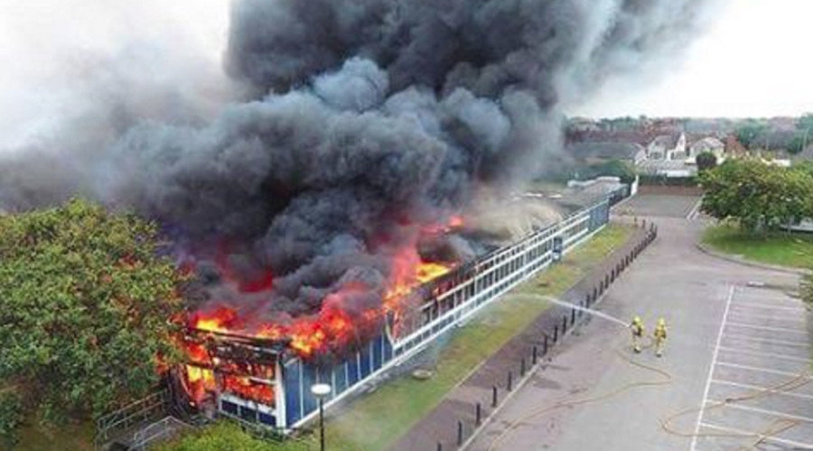 Click to enlarge Sussex fire