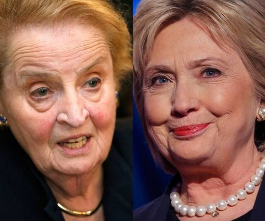 Click to enlarge Albright Clinton