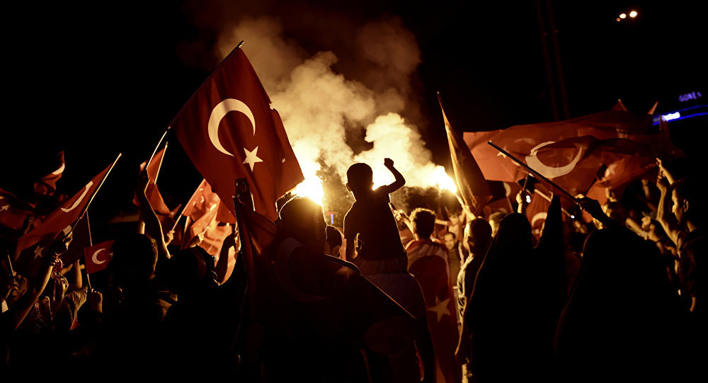 Pro-Erdogan supporters