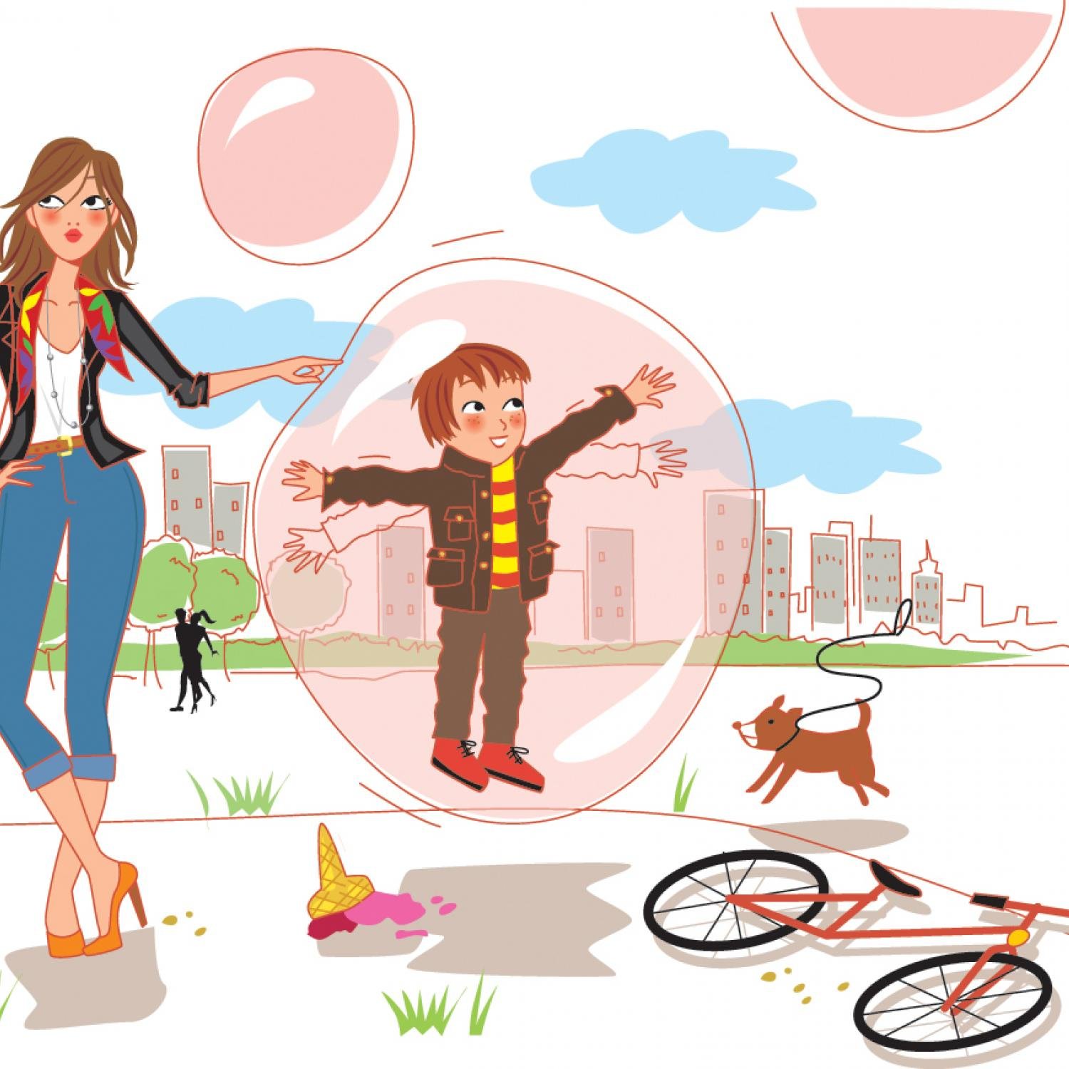 kid in a bubble