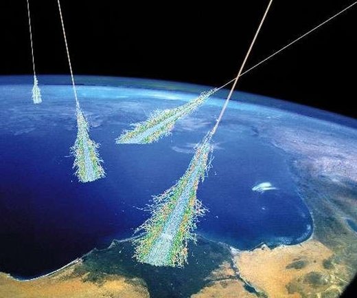 cosmic rays earth atmosphere