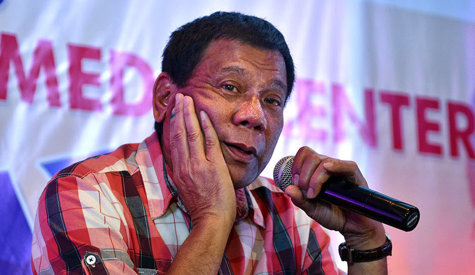 Philippine President Rodrigo Duterte