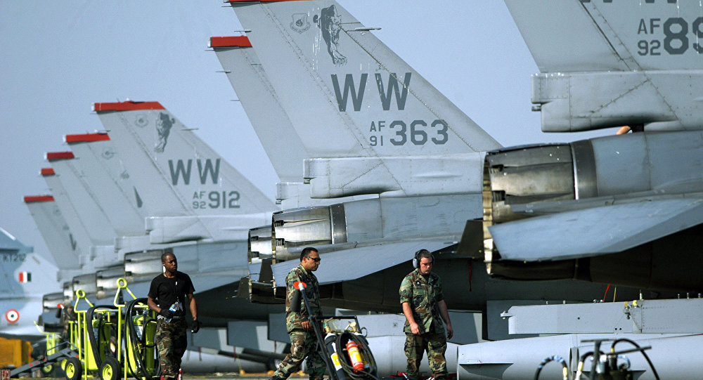 US F-16 fighter jets