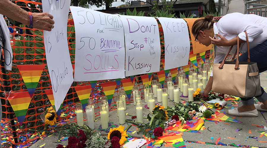 honor of the victims of the deadly attacks at a gay night club in Orlando