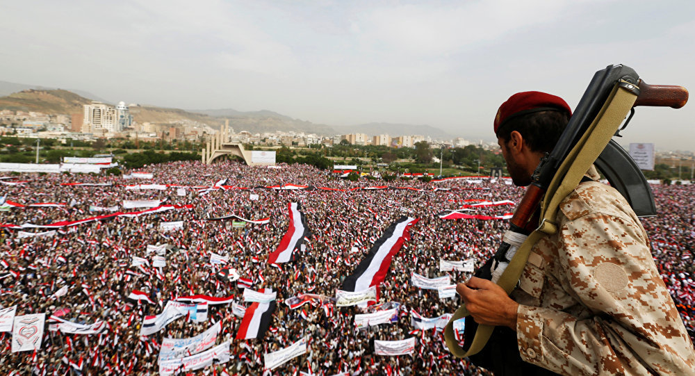 houthi support rally