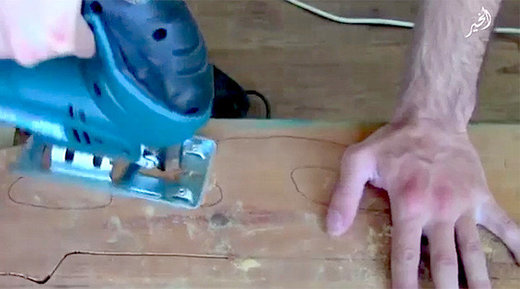 Click to enlarge wooden gun cutout