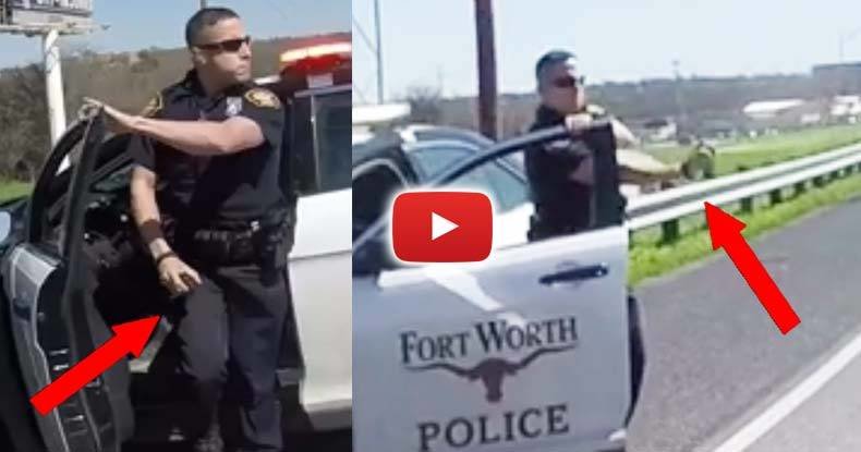 cop pepper sprays motocyclists