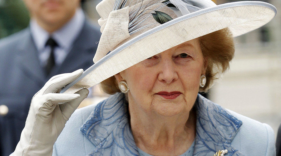 Former British Prime Minister Margaret Thatcher