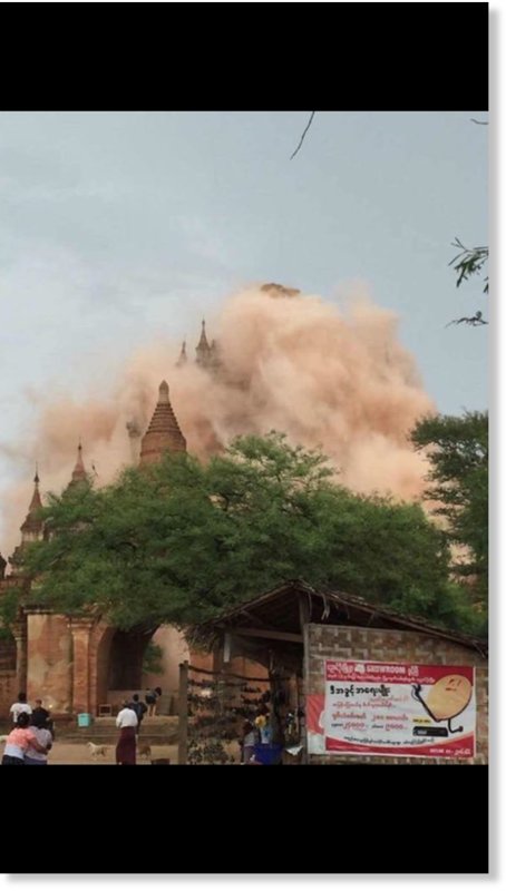 Many pagodas in Bagan damaged by the earthquake