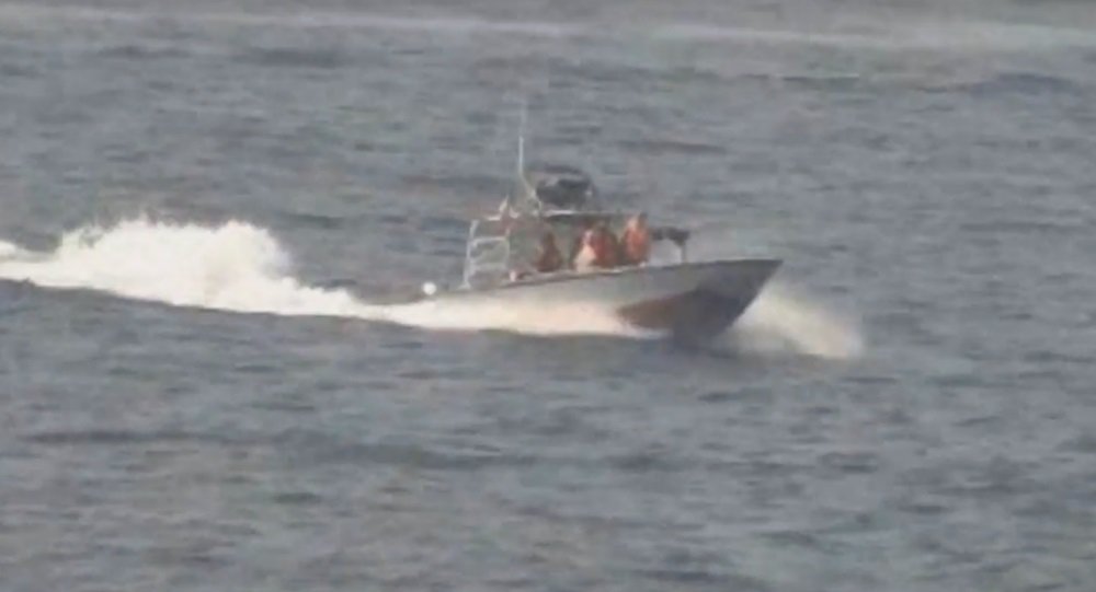 Iran revolutionary guard speed boat