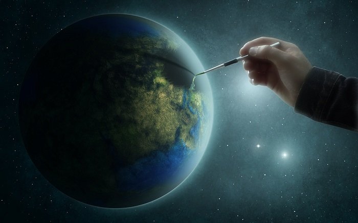 Painting Earth graphic