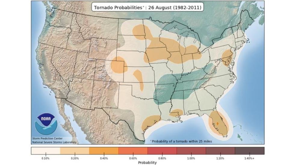 tornado probabilities