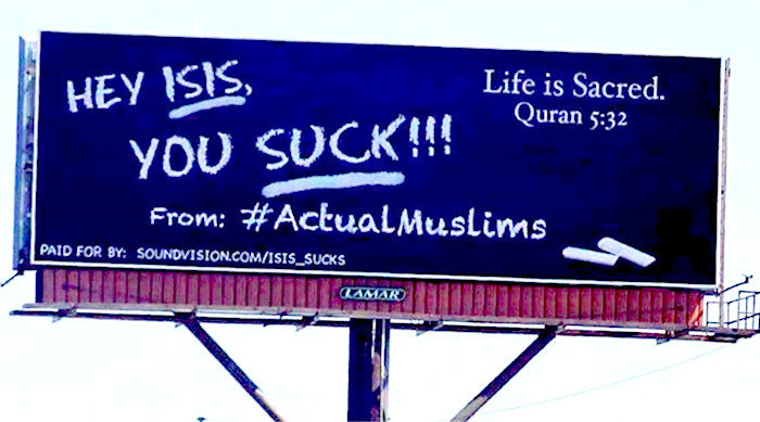Click to enlarge Billboard hey ISIS
