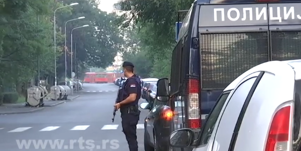 Click to enlarge Belgrade police