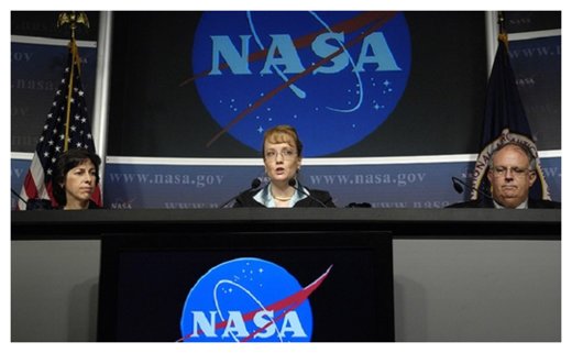 Click to enlarge NASA Press Conference