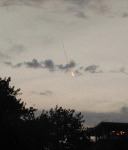 meteor or comet fragment over Bristol