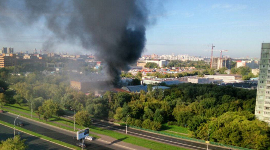 Click to enlarge Moscow warehouse fire