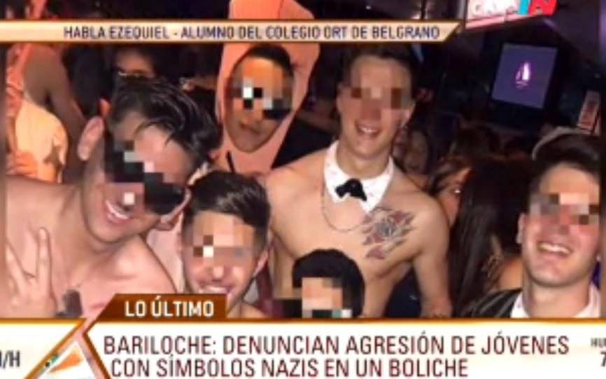 students acting like nazis