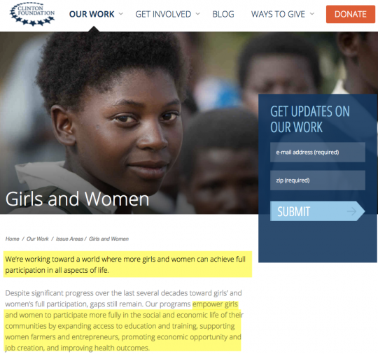 Click to enlarge Clinton Foundation
