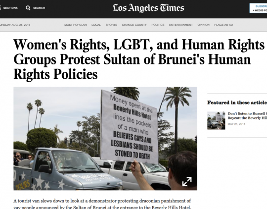Click to enlarge LA times headline