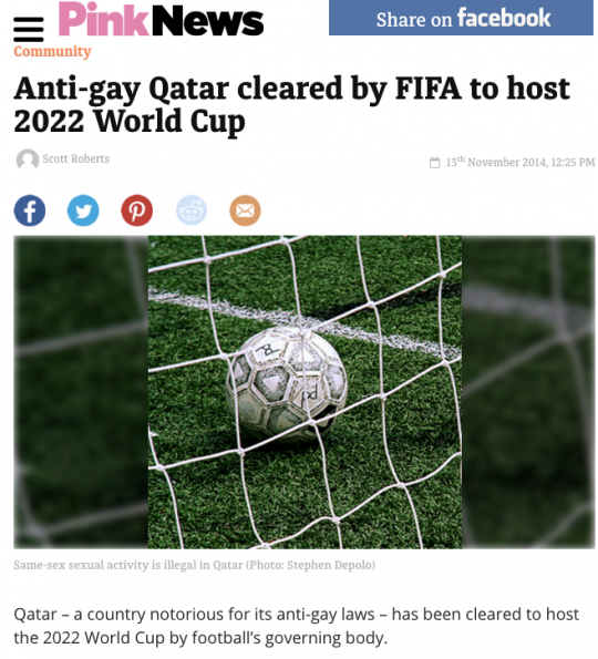 Click to enlarge Pink News headline