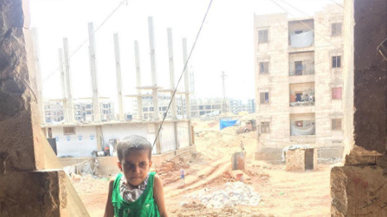 Child in Aleppo, Syria