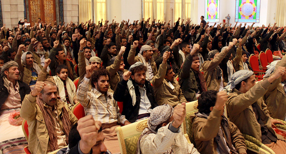 Supporters of Yemeni Houthi rebels
