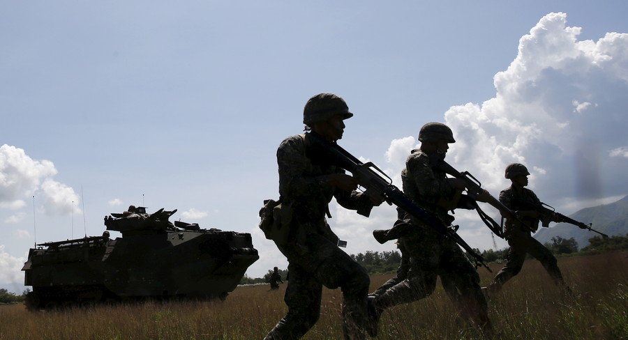 Philippine marine troops