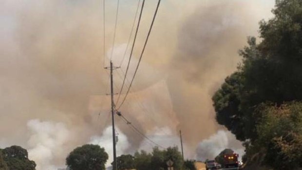 Click to enlarge calaveres county wildfire