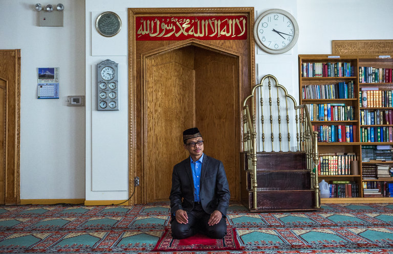 Click to enlarge Shamsi Ali, the imam the Jamaica Muslim Center in Queens