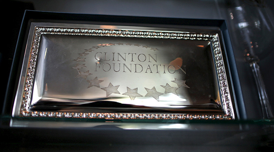 Clinton Foundation plaque