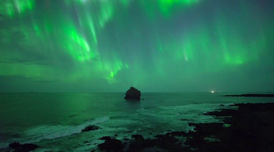 Northern lights over Iceland