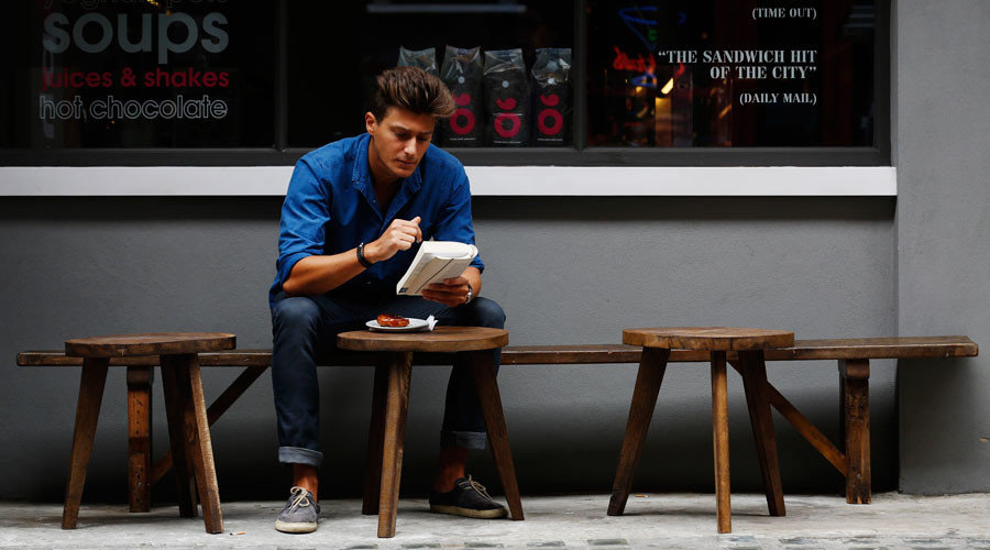 man reading