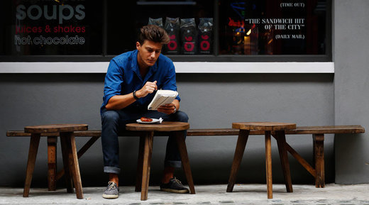 man reading