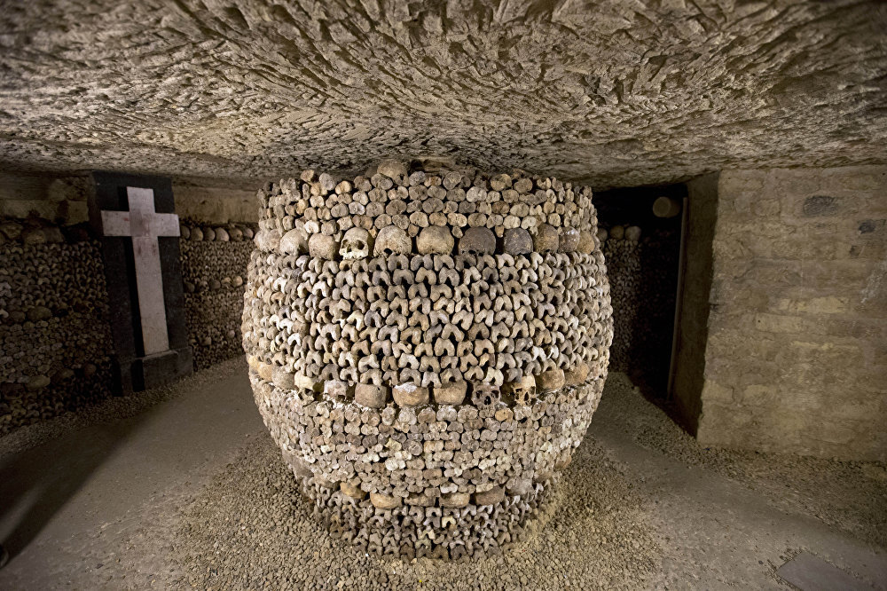 Click to enlarge Catacombs in Paris, France