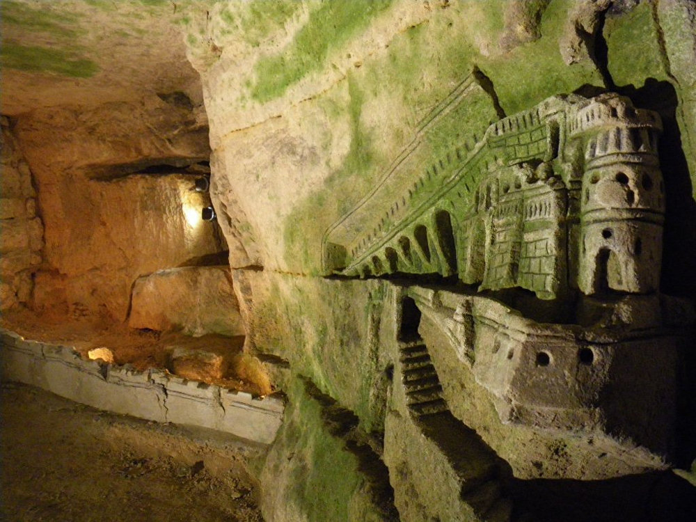 Click to enlarge catacombs network