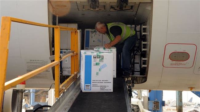 Click to enlarge medical shipment from Cuba
