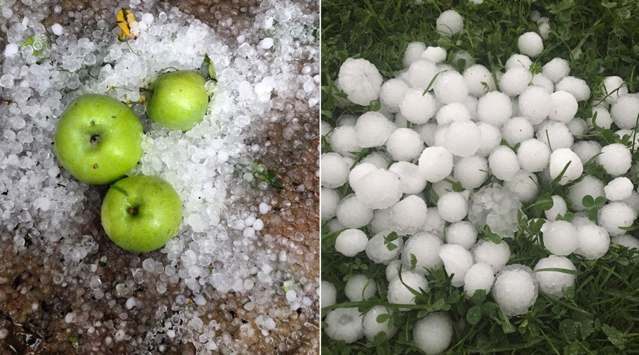 Moscow hail storm