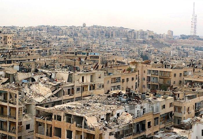 Aleppo in ruins
