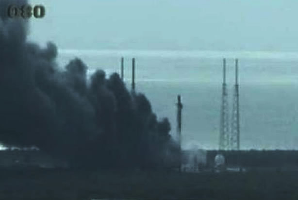 space x rocket explosion