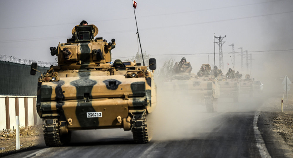 Click to enlarge Turkish tanks in Syria