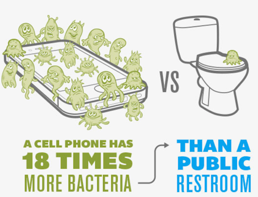cell phone bacteria