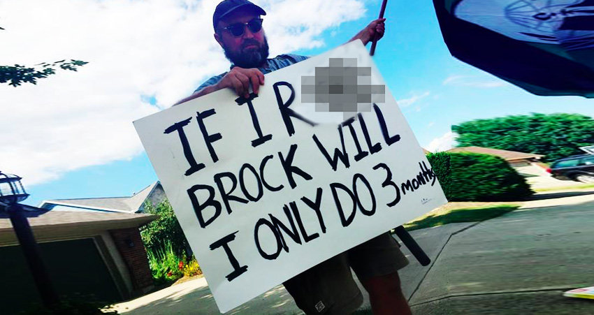 brock turner+protester