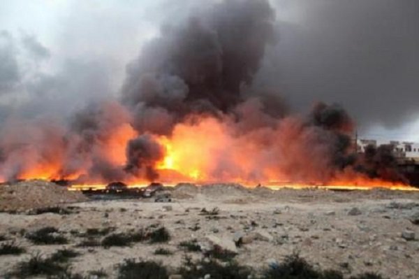 Oil fires in Iraq