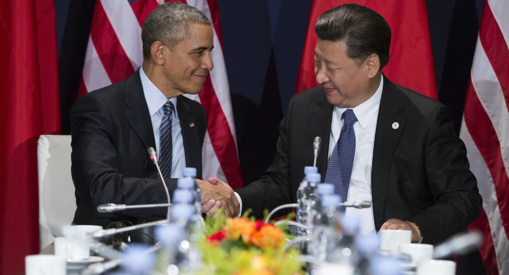 US President Barack Obama and his Chinese host Xi Jinping 