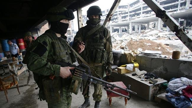 Two armed pro-Russia forces of the self-proclaimed Donetsk People's Republic