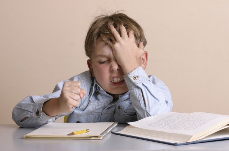 frustrated boy